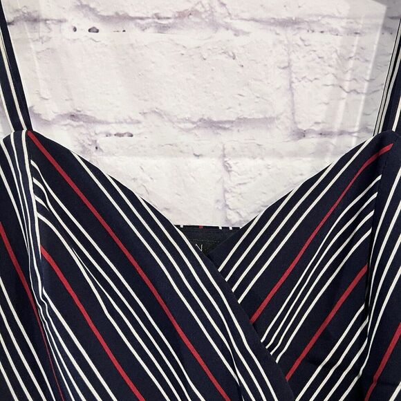 Woman SM Striped Pattern Camisole Crop Top Size‎ Large Sleeveless Casual - Picture 4 of 7